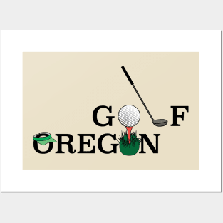 Golf Oregon Posters and Art